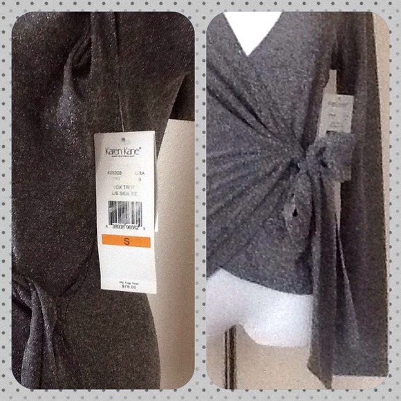 ❌❌ SOLD ❌❌ NWT Karen Kane Metallic Top - Picture 4 of 4
