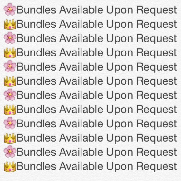 🌸Bundles Available Upon Request👑