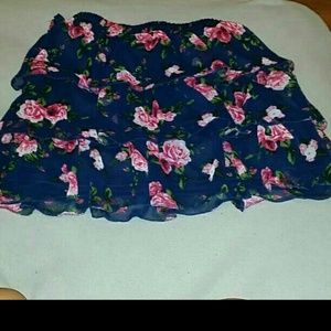 Cute blue flowered skirt