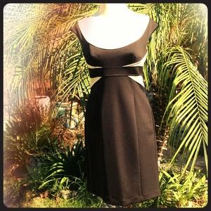 REDUCED!!!  Maggy London Black & Cream Dress