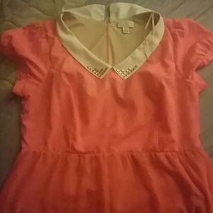 Forever 21 neon orange dress