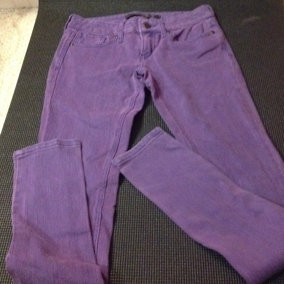 purple jeggings
