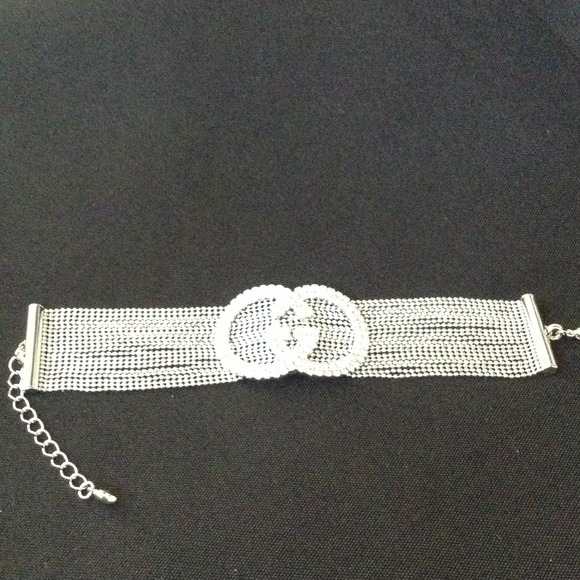 Accessories - Swarovski Crystal Silver Tone Bracelet