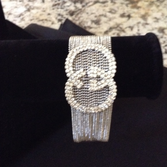 Swarovski Crystal Silver Tone Bracelet - Picture 2 of 3