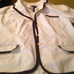 Ralph Lauren brown and cream color jacket