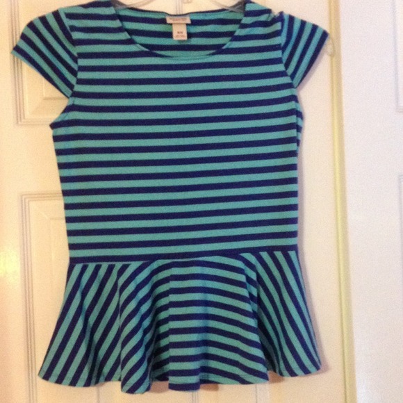 short sleeve peplum top