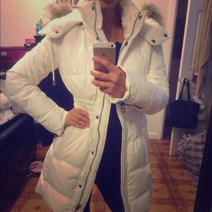 White juicy couture bubble coat