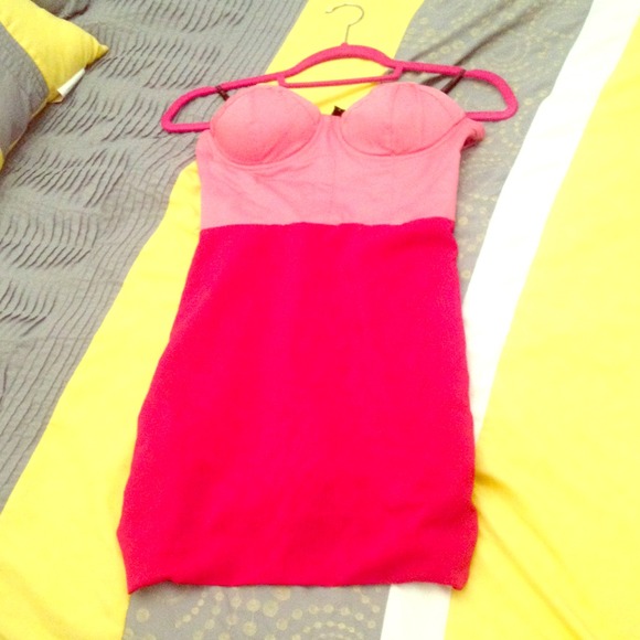NEW G by Guess Candy Apple Pink Dress