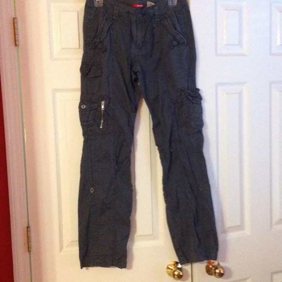 dark blue cargo pants
