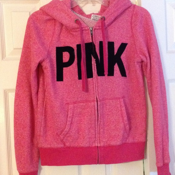 pink hoodie