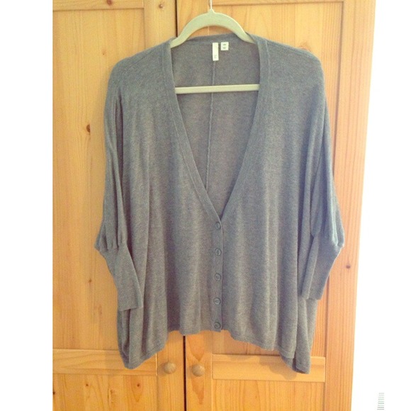 Boyfriend poncho style sweater