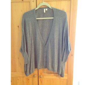 Boyfriend poncho style sweater