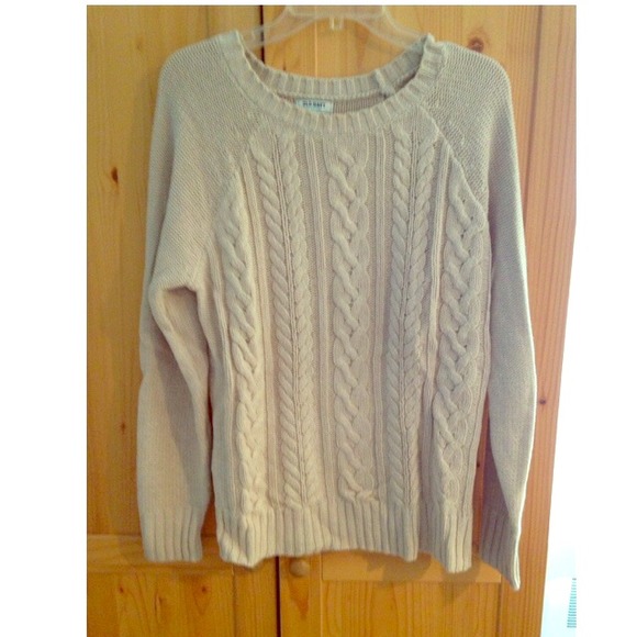 Tan Old Navy sweater