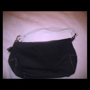 Gap black canvas shoulder bag