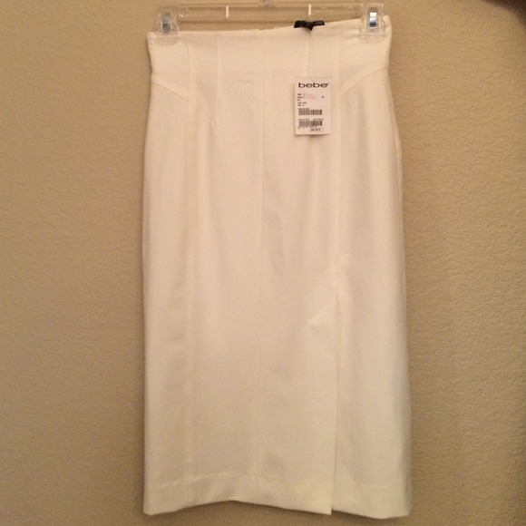 bebe Dresses & Skirts - High Waist Skirt White