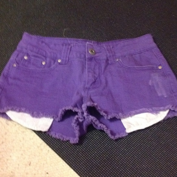 purple shorts