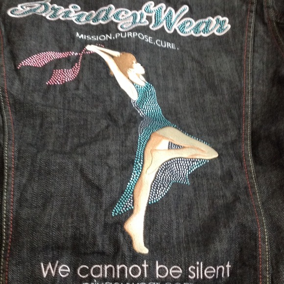 Breast Cancer Awareness Denim Jacket