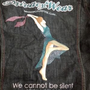 Breast Cancer Awareness Denim Jacket