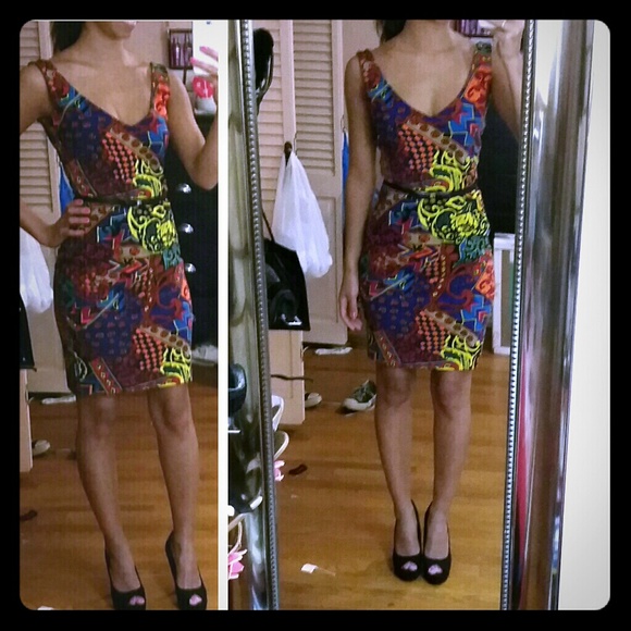 Vintage Betsy Johnson body con dress