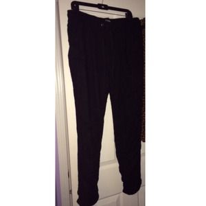 Black Joggers With Drawstring