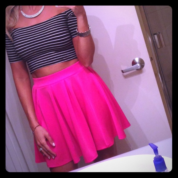 Dresses & Skirts - Hot Pink Skater Skirt