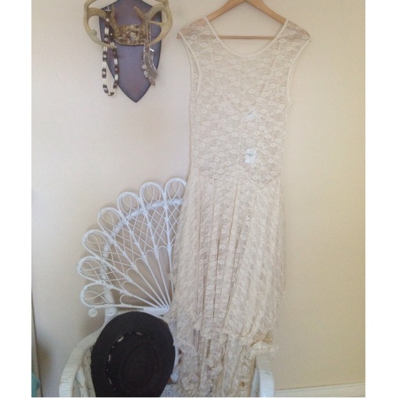 Free People French Courtship lace dress