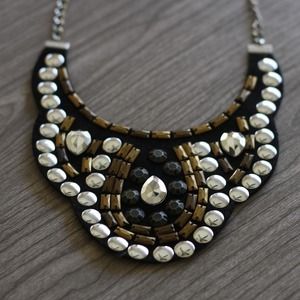 Sequin Bib Necklace