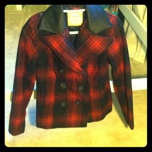 Small, old navy, red plaid jacket
