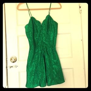 Old school Victoria's Secret emerald green slip