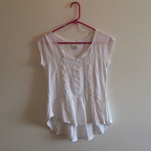 White peplum top!