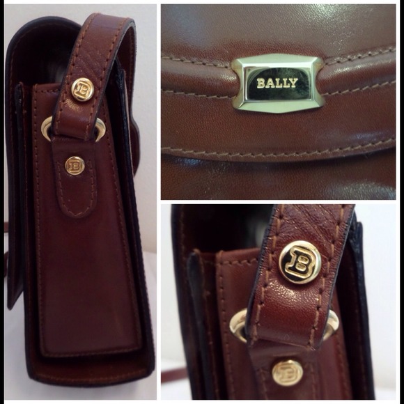 bally bally cognac leather vintage flap shoulder bag bally bally cognac leather vintage flap shoulder bag