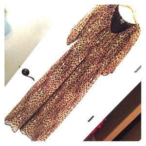 Leopard maxi dress