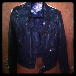 Ed Hardy leather jacket