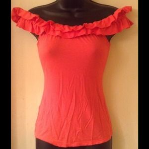 BCBG off shoulder top