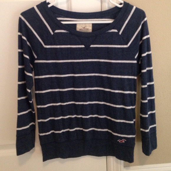 navy Hollister blouse...