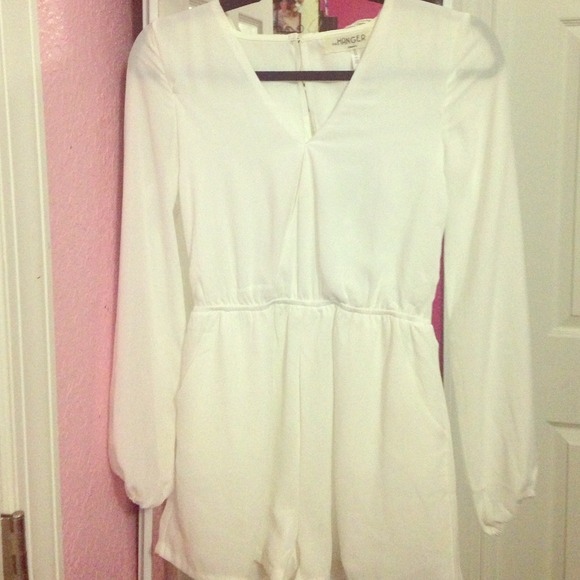 White long sleeve romper!