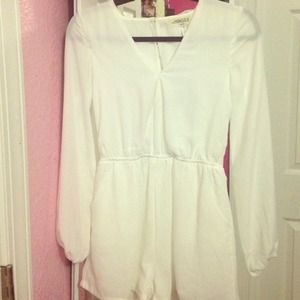 White long sleeve romper!