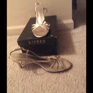 Gold Ralph Lauren Pump