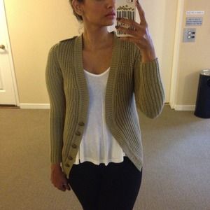 Zara Knit Cardigan w/ shoulder detail