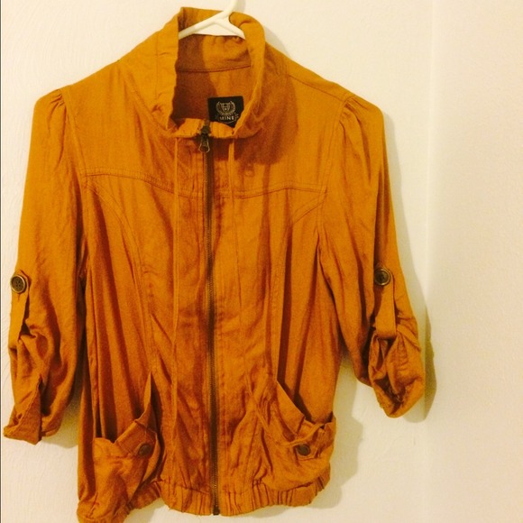 Rust colored zip-up from Nordstrom