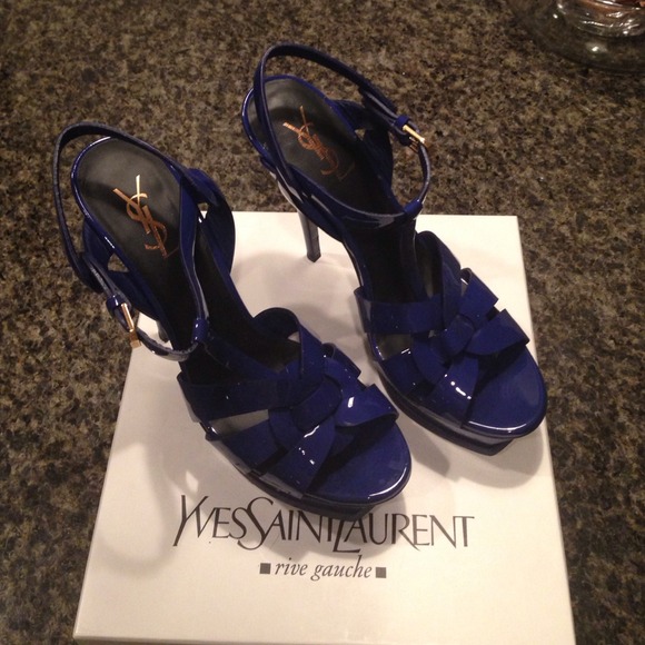 Authentic YSL Blue Sandals