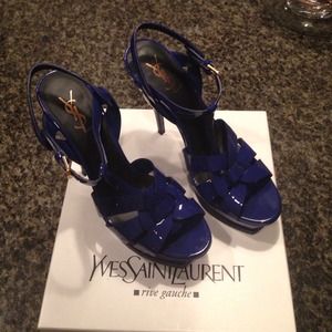 Authentic YSL Blue Sandals