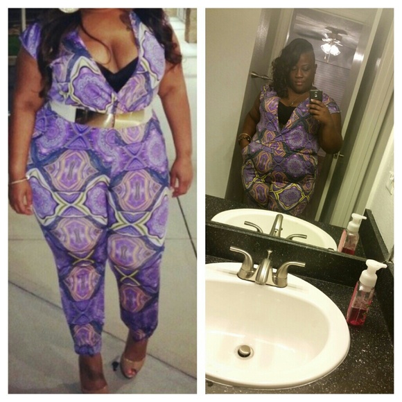 Graphic jumpsuit