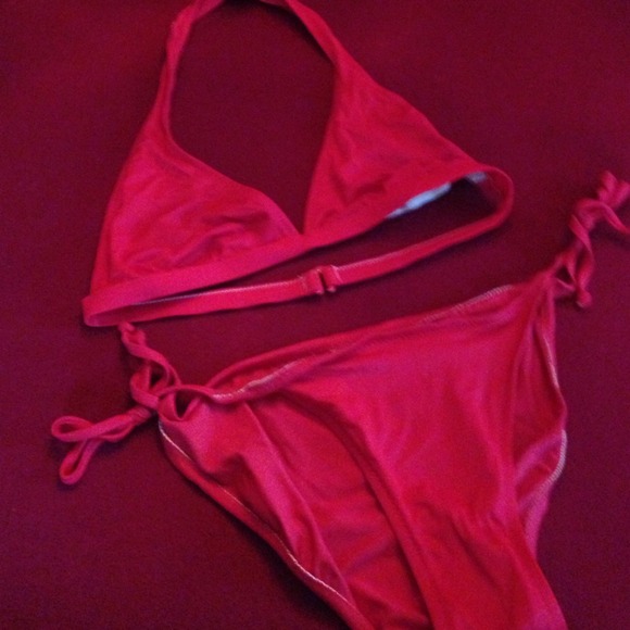 Red bikini j crew