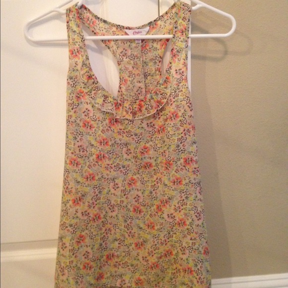 floral tank top...