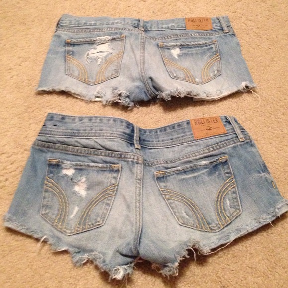 Hollister jean shorts bundle