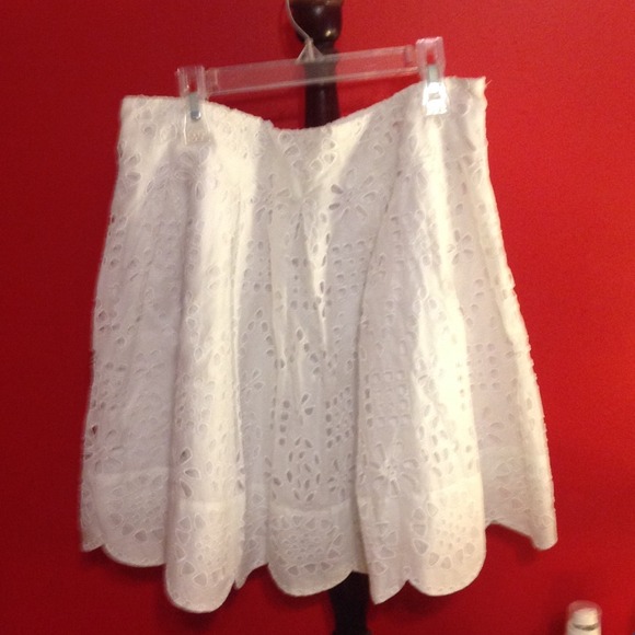 white eyelet skirt