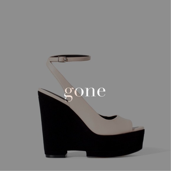 Zara Shoes - zara nude wedges
