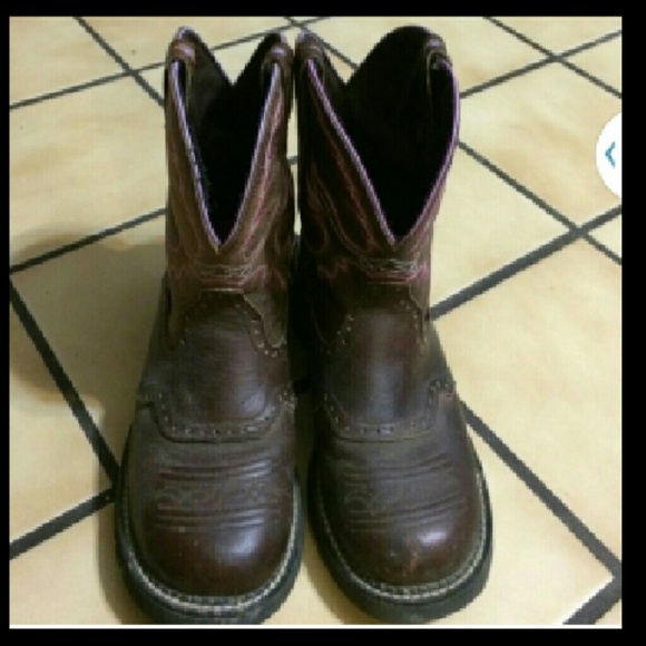 Leather boots