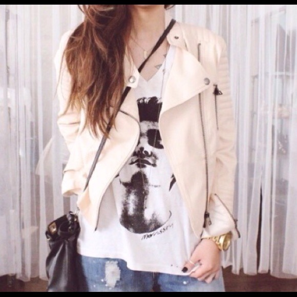 Faux Leather Moto Jacket